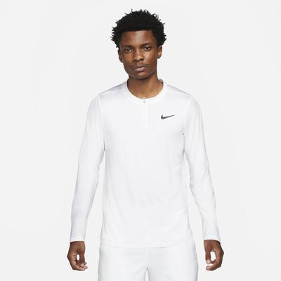 Nike Mens Advantage Half-Zip Long Sleeve Top - White - main image