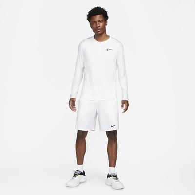 Nike Mens Advantage Half-Zip Long Sleeve Top - White - main image