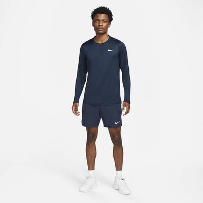 Nike Mens Advantage Half-Zip Long Sleeve Top - Obsidian - main image