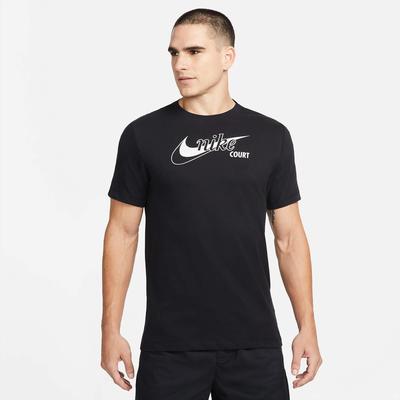 Nike Mens Dri-FIT Swoosh T-Shirt- Black - main image