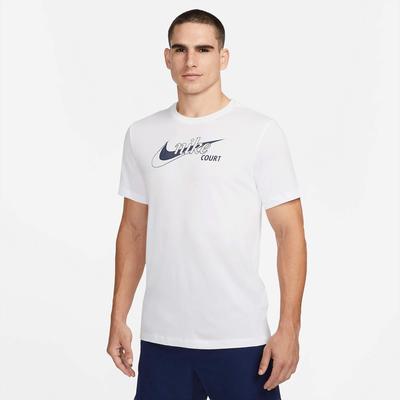 Nike Mens Dri-FIT Swoosh T-Shirt- White