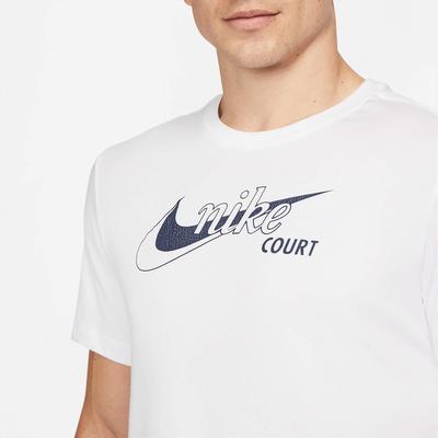 Nike Mens Dri-FIT Swoosh T-Shirt- White - main image