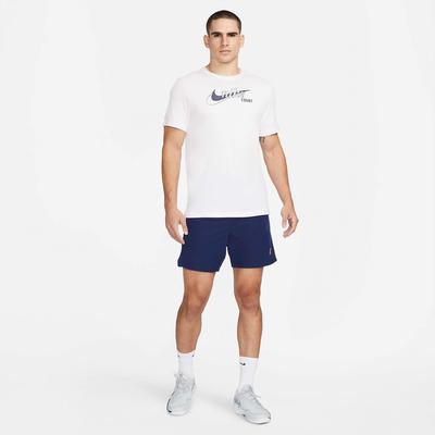 Nike Mens Dri-FIT Swoosh T-Shirt- White - main image