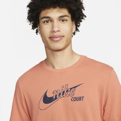 Nike Mens Dri-FIT Swoosh T-Shirt- Orange