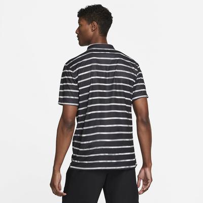 Nike Mens Dri-FIT Summer Striped Tennis Polo - Black/White - main image