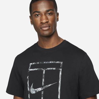 Nike Mens Court Tennis T-Shirt - Black - main image