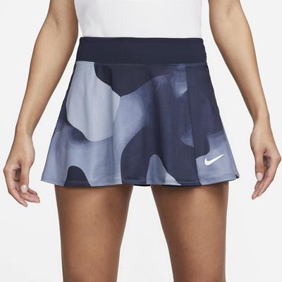 Nike Womens Printed Tennis Skirt - Obsidian/White