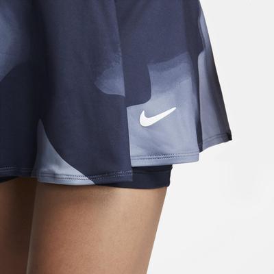 Nike Womens Printed Tennis Skirt - Obsidian/White