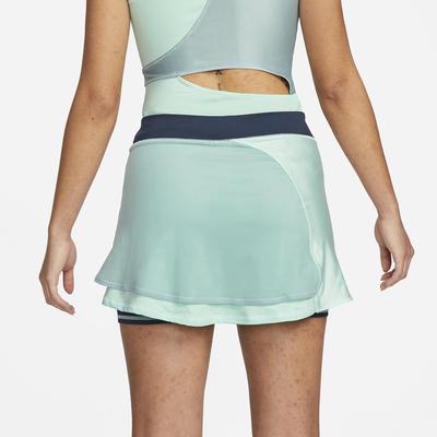 Nike Womens Slam Tennis Skirt - Ocean Cube/Mint Foam - main image