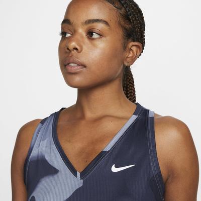 Nike Womens Printed Tennis Tank - Ashen Slate - main image