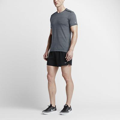 Nike Mens Cool Tailwind Stripe Top - Grey - main image