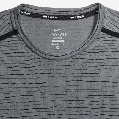 Nike Mens Cool Tailwind Stripe Top - Grey - main image