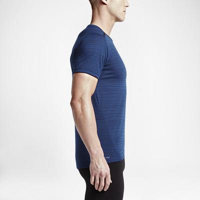 Nike Mens Cool Tailwind Stripe Top - Deep Royal Blue - main image