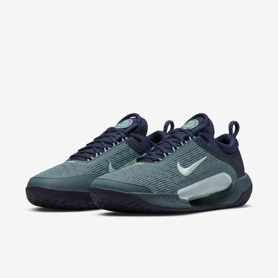 Nike Mens Zoom Court NXT HC Tennis Shoes -  Obsidian/Mineral Slate/Mint Foam - main image