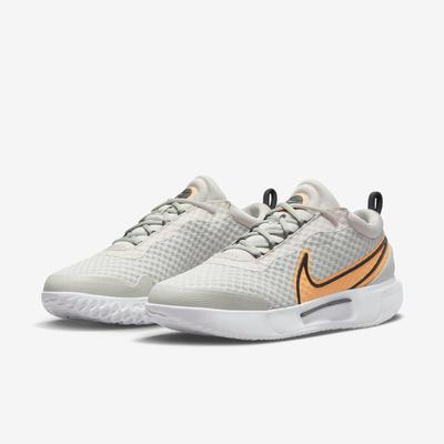 Nike Mens Zoom Pro HC Tennis Shoes - Light Bone/Peach Cream