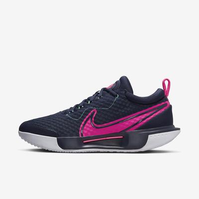 Nike Mens Zoom Pro HC Tennis Shoes - Hyper Pink/Green Glow