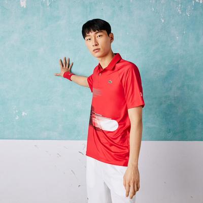 Lacoste Mens Sport x Novak Stretch Polo - Red - main image