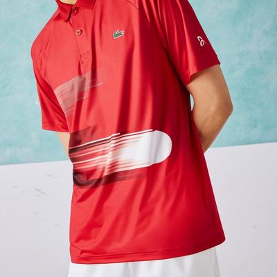 Lacoste Mens Sport x Novak Stretch Polo - Red