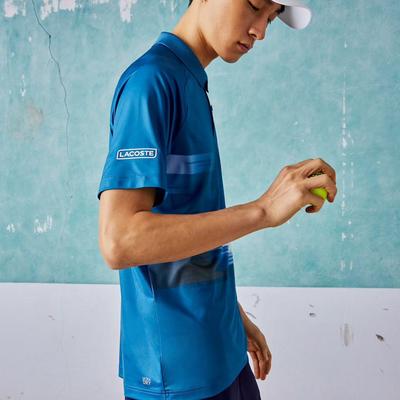 Lacoste Mens Sport x Novak Stretch Polo - Blue - main image
