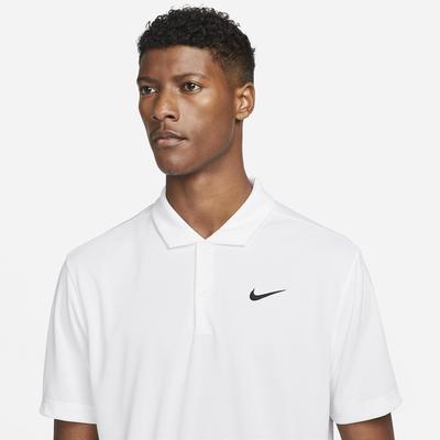 Nike Mens Dri-FIT Tennis Polo - White