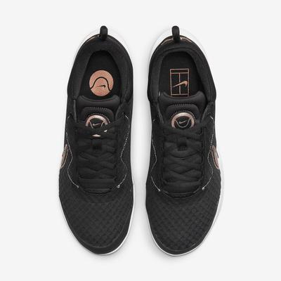Nike Womens Zoom Pro Tennis Shoes - Black/Metallic Red Bronze - main image