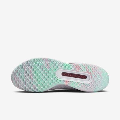 Nike Womens Zoom Pro Tennis Shoes - White/Dark Beetroot