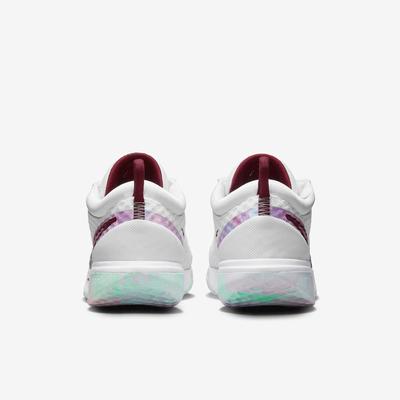 Nike Womens Zoom Pro Tennis Shoes - White/Dark Beetroot