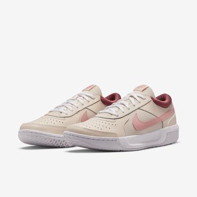 Nike Womens Zoom Lite 3 Tennis Shoes - Pearl White/Canyon Rust - main image