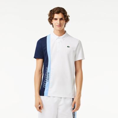 Lacoste Mens Tennis Polo Shirt - White/Navy - main image