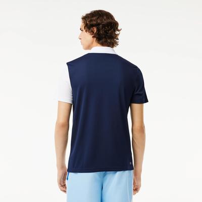 Lacoste Mens Tennis Polo Shirt - White/Navy - main image