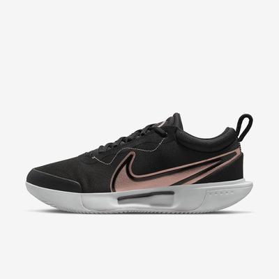 Nike Womens Zoom Pro Clay Court Shoes - Black/Metallic Red Bronze - main image