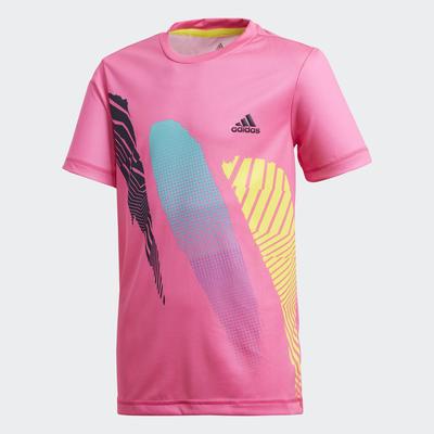 Adidas Boys Rule #9 Seasonal Tee - Shock Pink - main image