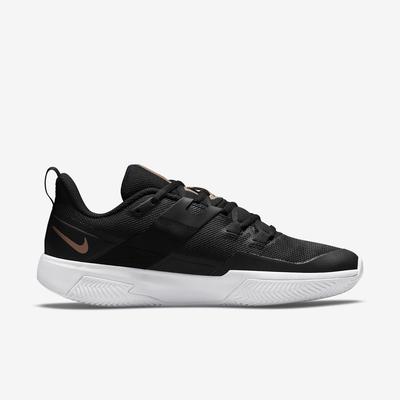 Nike Womens Vapor Lite  Clay Tennis Shoes - Black/Metallic Bronze - main image
