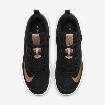 Nike Womens Vapor Lite  Clay Tennis Shoes - Black/Metallic Bronze - main image