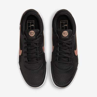 Nike Womens Zoom Lite 3 Tennis Clay Shoes - Black/White/Metallic Red Bronze - main image