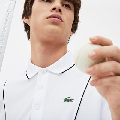 Lacoste Mens Djokovic Polo Tee - White/Black/Red - main image