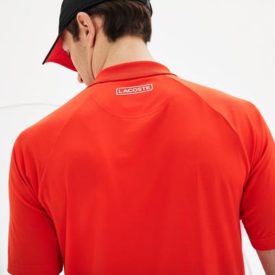 Lacoste Mens Novak Djokovic Collection Stretch Polo - Red/Black/White - main image