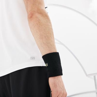 Lacoste Mens Novak Djokovic Collection Stretch Polo - White/Black/Red - main image