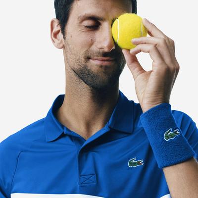 Lacoste Mens Djokovic Graphic Print Polo - Blue/White - main image
