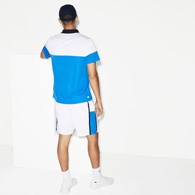 Lacoste Mens Technical Polo Shirt - White/Blue/Navy Blue - main image