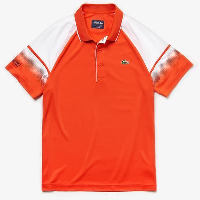 Lacoste Mens Shaded Polo - Red/White/Navy Blue - main image