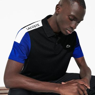 Lacoste Mens Sport Polo - Black/Blue/White - main image