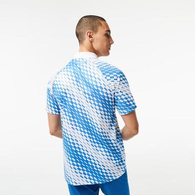 Lacoste Mens Tennis x Novak Stretch Polo - White/Blue - main image