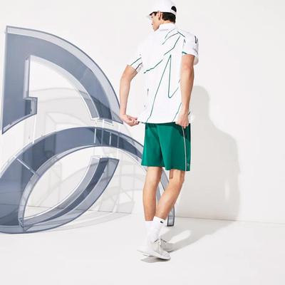 Lacoste Mens Djokovic Tennis Polo - White/Green