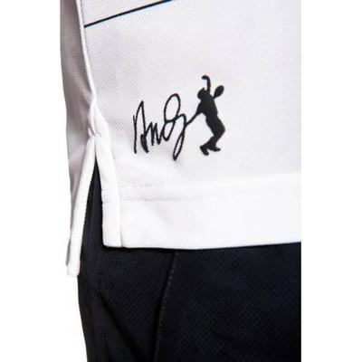 Lacoste Mens Roddick Striped Polo - White/Navy/Mallard-Green - main image