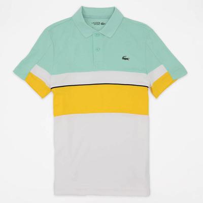 Lacoste Mens Tennis Polo T-Shirt - Green/Yellow