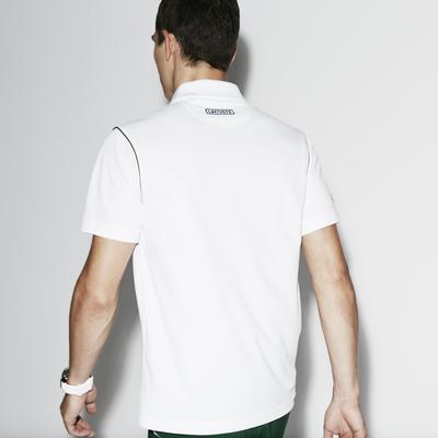 Lacoste Sport Mens Two Tone Polo - White/Green/Navy - main image