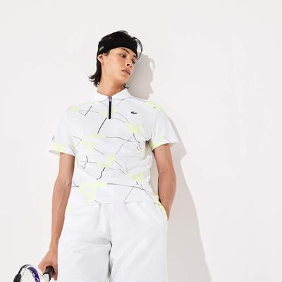 Lacoste Mens Graphic Breathable Pique Polo - White - main image