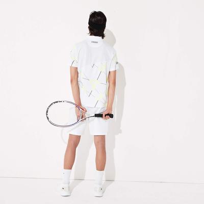 Lacoste Mens Graphic Breathable Pique Polo - White - main image