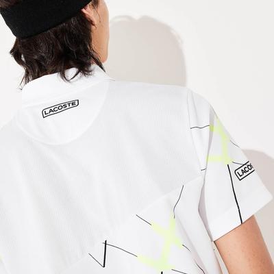 Lacoste Mens Graphic Breathable Pique Polo - White - main image